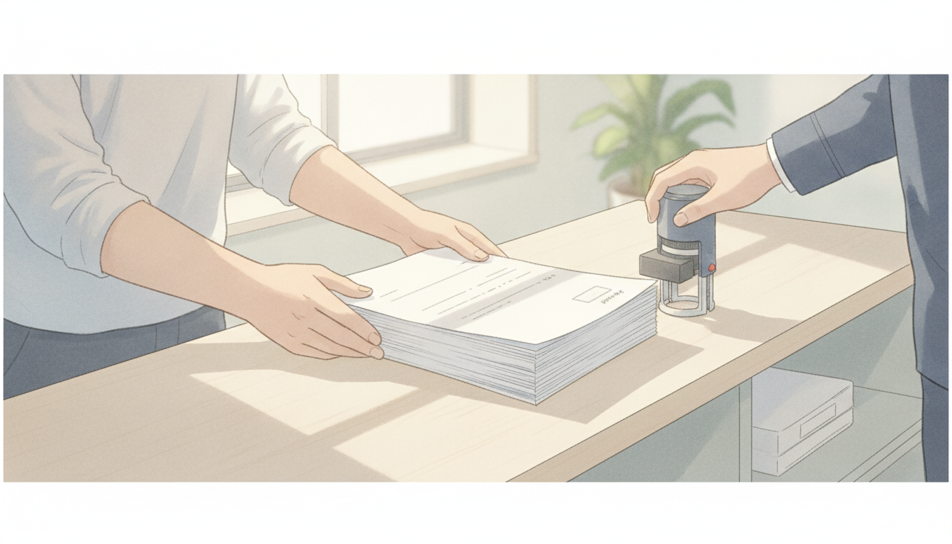 申請から許可までの流れと提出のやり方