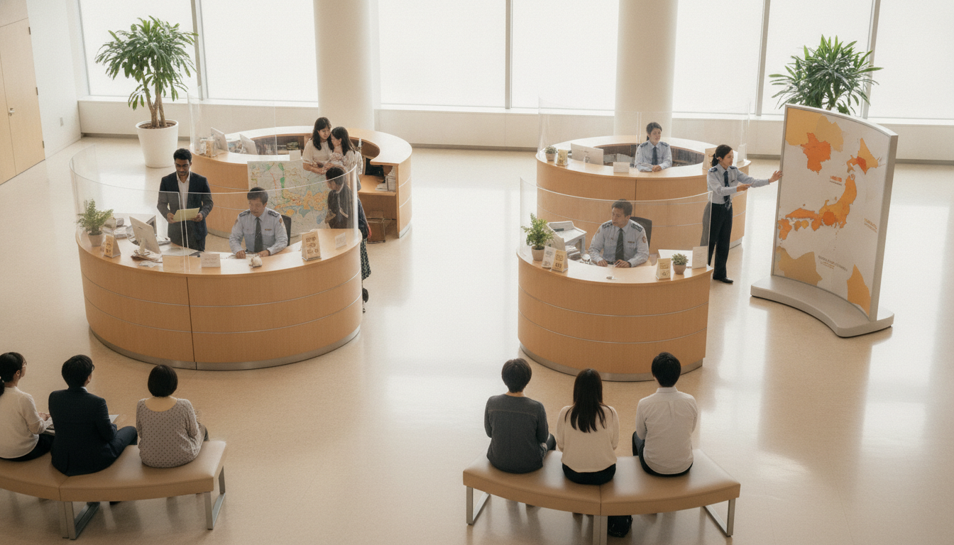 管轄エリアと各出張所の一覧